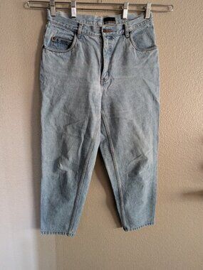 Sigrid Olsen Essentials Vintage High Rise Tapered Jeans Light Wash Petite 14